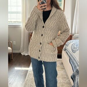 Jackthreads Chunky Oversized Cableknit Cardigan